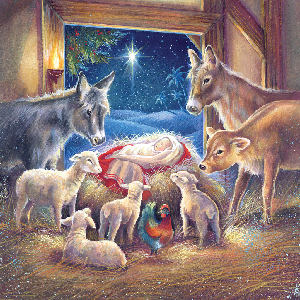 Nativity Scene (Pack of 10 Cards)